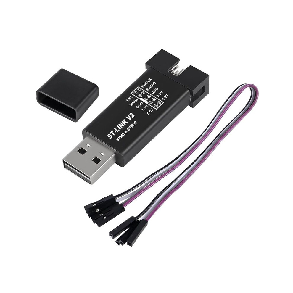 St-Link V2 Stm8 Stm32 Simulator Download Programmer Programming With Cover Dupont Cable St Link V2 6031025086834
