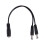 5.5x2.1mm 1 to 2 M/F  Power Splitter Cable for Security CCTV Camera 2