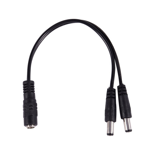 5.5x2.1mm 1 to 2 M/F  Power Splitter Cable for Security CCTV Camera 1