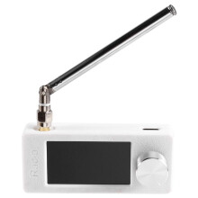 SI4732 Portable Radio 10Khz-180Mhz SMA Interface Telescopic Antenna LSB USB AM FM Pocket Radio, Receiver White