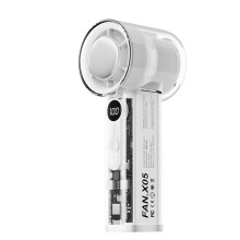 Turbo Fan AI High Speed Handheld Cooling Fan 100 Levels Adjustable Digital Display for Travel/Work/Home/Outdoor B