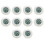 LCD Digital Thermometer Hygrometer Round Temperature and Humidity Tester Sensor Probe for Freezer 10 Pcs 2