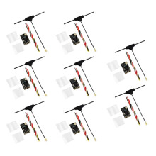 8PCS ELRS 2.4GHz Receiver ExpressLRS Receiver with T-Type Antenna Support Wifi Upgrade for FPV RC Long Range Drone