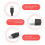 USB 2.0 Typ A Stecker auf Dual USB A Stecker Y-Splitter-Kabel-Schnur Schwarz 3
