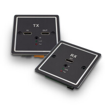 -Compatible Wall Plate Extender TX/RX with Infrared Feedback Cat5e/6 RJ45 Wall Outlet Extender for PC Laptop Monitor