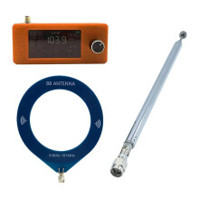 SI4732 0,5-108 MHz Draagbare Radio LSB USB AM FM FM/AM-Radio met 2 Antennes All Band-Radio-Ontvanger Oranje