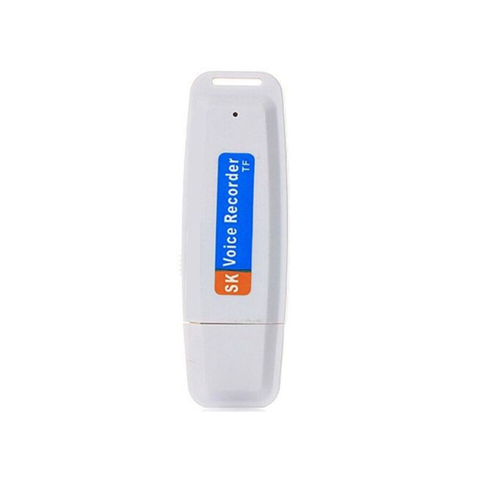 Usb Flash Drive Digital Audio Recorder Dictaphone Usb Voice Pen Portable U Disk Maximum Support 32Gb Memory Card(White) White 6033763627461
