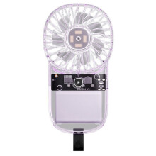 Handheld Fan Adjustable Speed Pocket Air Cooler Fan 1200mAh Outdoor Portable Fan for Outdoor Travel Camping Green