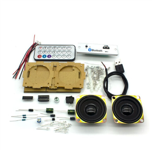 DIY Electronic Kit  Speaker Electronics DIY Soldering Project Kit  Stereo Speaker Support U Disk