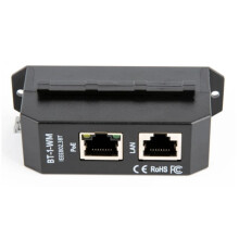 DIN Rail Single Port 2.5 Gigabit PoE Injector 802.3af/At/Bt Negotiation  to 90W Output PoE++ for PTZ IP Camera