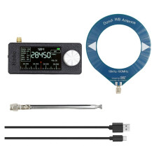 SI4732 Interfejs SMA Antena Pętlowa Kieszonkowy Odbiornik Radiowy Radio LSB USB AM FM Radio z Anteną