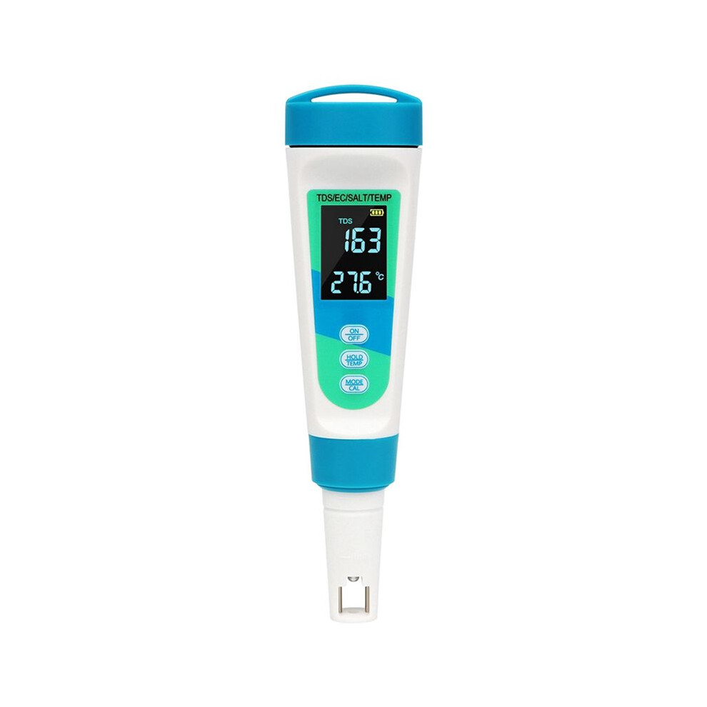 4-In-1 Digital Salinity Meter Tds/Ec/Salt/Temp Precision Detector Water Conductivity Tester Pool Water Salinometer 6131797837068