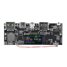 22.5W PD Tela Colorida Bidirecional Super Rápido Carregamento Módulo de Energia Móvel Circuito DIY Placa-Mãe 5V 4.5A Sem Porta L