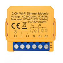 Tuya WiFi Dimmer Module Home DIY Breaker Supports 2 Way Control Supports Voice Control APP Control