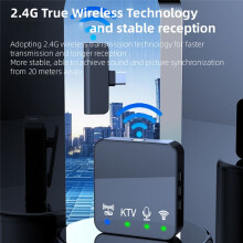 Wireless Lavalier Microphone Portable Audio Video Recording Mic for Android Phone Outdoor Live Broadcast K Song Mic