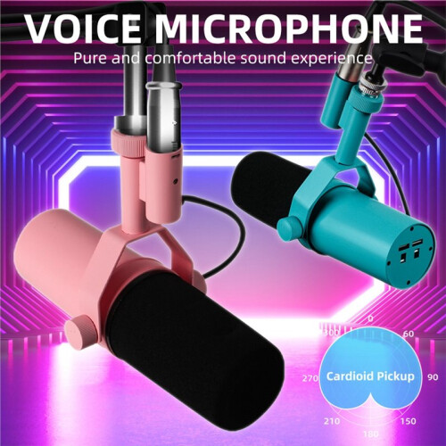 SM7B Microphone Wired Dynamic Pickup Microphone Podcast Studio Mic for Live Stage Recording Podcasting Microphone 1