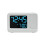 Digital Multifunctional Projector Alarm Clock Simple LCD Electronic Clock Bedside Alarm Table Mute Alarm Clock White 2