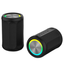 Portable  Speaker - 360 Stereo Sound, IPX55 Waterproof and Dustproof, Colourful LED Lights,TWS Pairing, BT 5.4