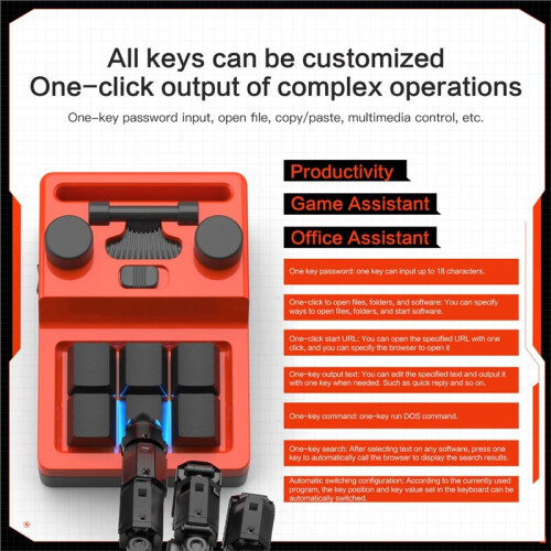 USB Custom Keyboard Wireless Tri-Mode Keyboard Volume Button Knob Programming Macro Gaming Mechanical Keypad