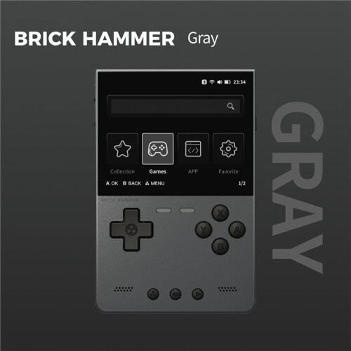 For TRIMUI BRICK Hammer Video Game Console 3.2 Inch 1024x768 IPS Screen Open Source Retro Handheld GamePad 1