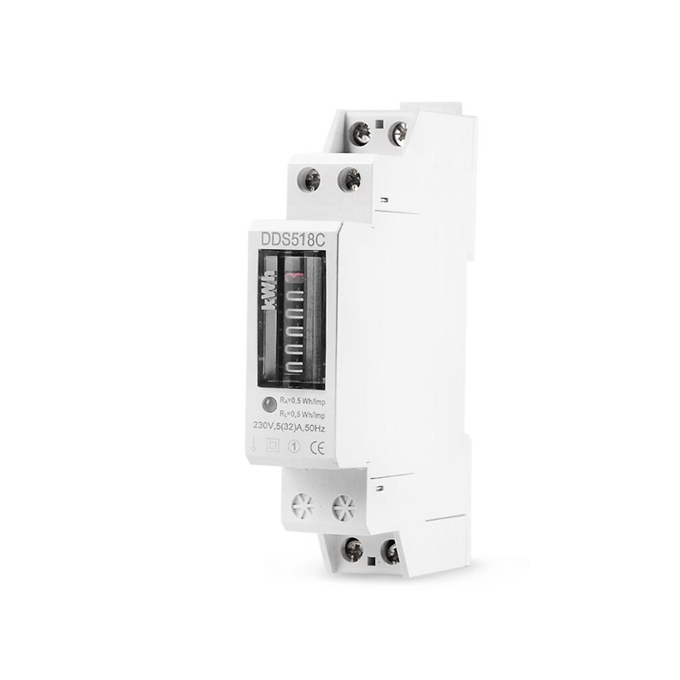 Household Electronic Din Rail Single Phase Electricity Power Consumption Wattmeter Meter Kwh Counter 6132795460227