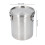 304SS Tierfutterbehälter 2500 ml 15x17cm Silber 2