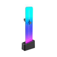 Support de Carte Graphique Vertical Transparent et Lumineux ARGB Synchronisé, Compatible avec Ventilateur 5V3broches