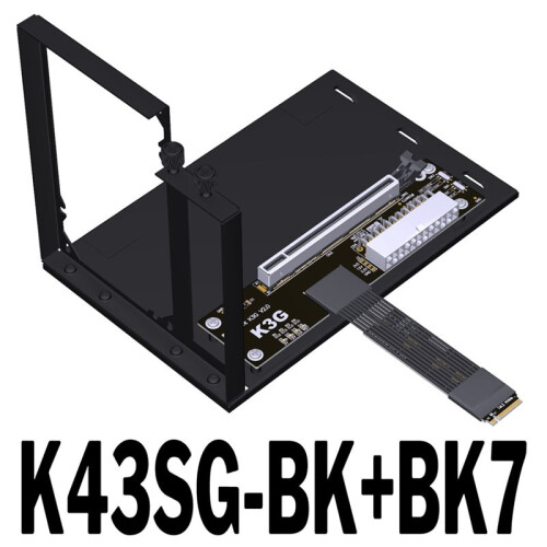 PCIe 5.0 X4 M2 Laptop  Card External Adapter EGPU Extension Cable External  Card Docking with Bracket 2
