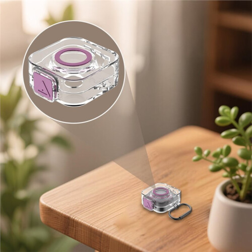 Ring Charger Protective Case for  Ring Gen 4 Shockproof and Dustproof Case with Hook PURPLER 2