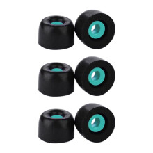 3Pairs Sound-Isolating and Noise-Reducing Earplugs Memory Foam Earmuffs for  WF-1000XM4  Headphones Black-M