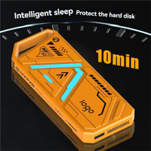 M.2 SSD-Gehäuse, Tragbares USB 3.1 Typ-C RGB SSD-Festplattengehäuse, 10 Gbit/S für PC, NGFF