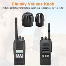 Chunky Volume Knob + Channel Selector Knob for Radios HT750 HT1250 EP350 EP450 EX500 EX600 GP340 GP360 PG380