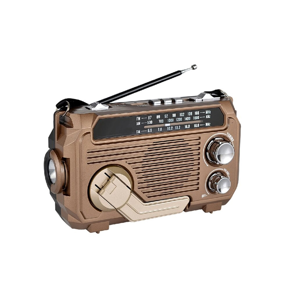 Portable Am/Fm/Sw Radio Solar Hand Crank Emergency Radio Support Usb Tf Card Multi Band Radio With Led Flashlights 6132795433283
