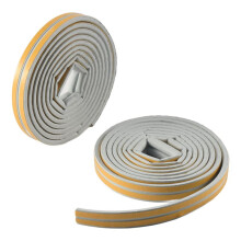 Rollen 10 M Diepgang Excluder voor Deuren en Ramen, Tocht Excluder Tape Rubberen Afdichting Foam Tape Auto Stickers Afdichting Grijs