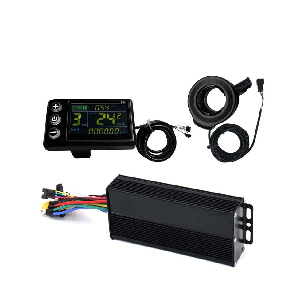 Three Mode Ebike Sine Wave Controller 40A 36V/48V/52V With S866 Lcd Color Display Sm Connector 2000W Motor 4712400198701