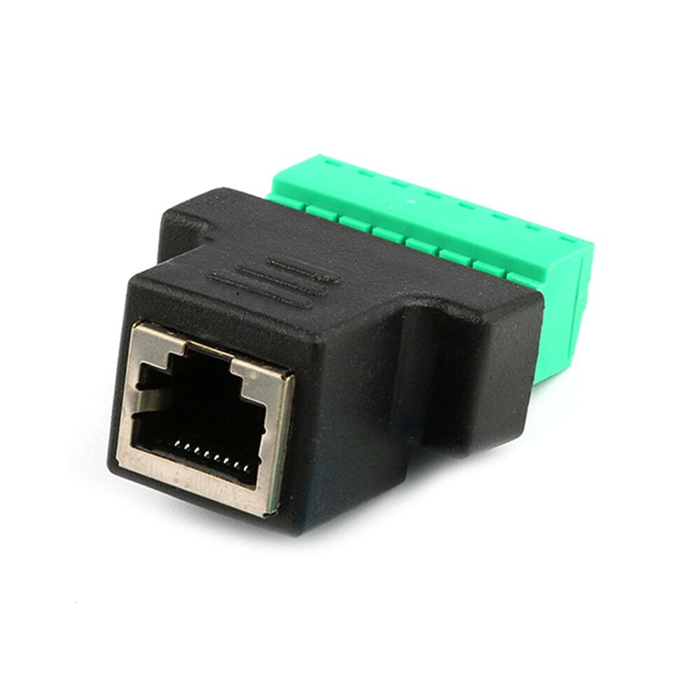Rj45 Female To Screw Terminal 8 Pin Connector Ethernet Cable Extender Adapter High Quality Network Screw Terminal 6031112888303