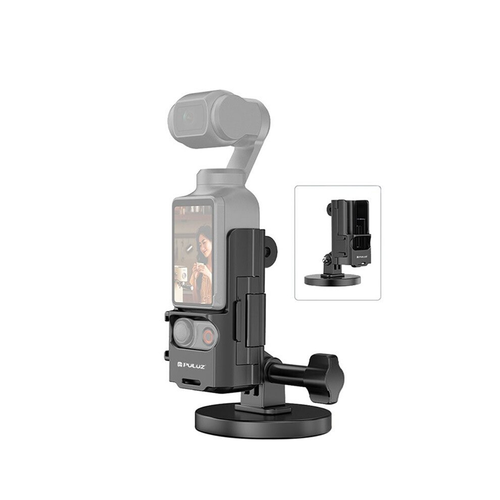 Puluz Magnetic Mount For Osmo Pocket 3 Protective Frame Magnetic Desktop Mount Angle Adjustable Base 6031035718909