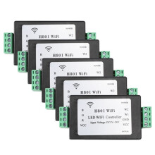 5 Contrôleurs LED H801 RGBW WIFI, Entrée DC5-24 V, pour Bande Lumineuse LED SMD 5050, 2835, 3528