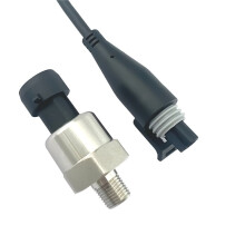1/8NPT Thread Stainless Steel Pressure Transducer Sender Sensor for Oil Water Pressure Sender Pressure Transducer 100PSI