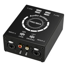 Neue XLR 6,35 HiFi-Stereo-Version Audio-Isolationsbox: Masseschleifenisolator/Rauschfilter/Brummunterdrückung für Audiosysteme