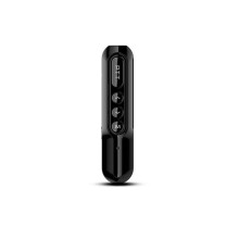 W3 Collar Clip Walkie Talkie Wireless Copy Frequency UHF Type-C G-Shape Two Way Handsfree Radio Black