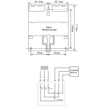 Three Phases 380V 415V TIMER Programmable with Backlight