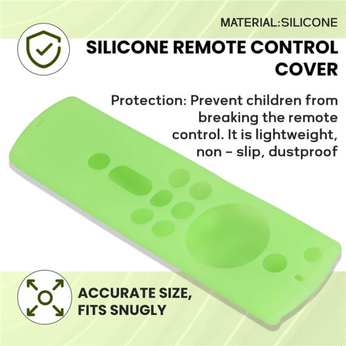 Capa Protetora de Silicone para  Fire TV Stick 4K TV Stick Remoto Capa Protetora para Controle Remoto de 5,9 Polegadas -D 2