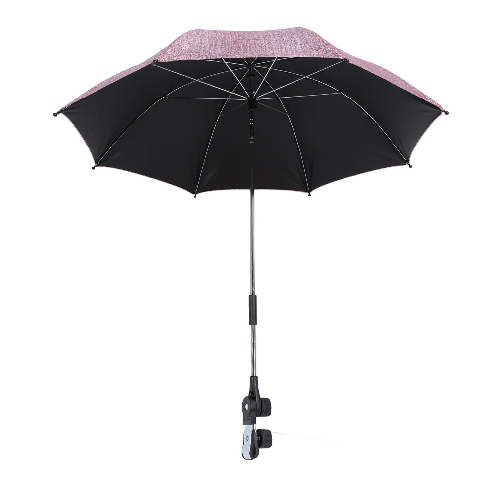 Large Denim Baby Stroller Parasol Sun Shade, 85Cm Sun Protection Red