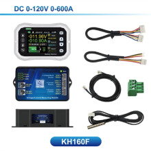 KH140F Monitor de BateríA 0-120V 400A Probador de Corriente de Voltaje Indicador de Capacidad BateríA RV Medidor de Coulomb VA