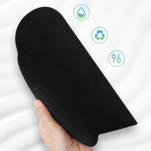 3pcs Ergonomic Computer Wrist Rest Set, Memory Foam & Rubber, Black