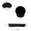 3pcs Ergonomic Computer Wrist Rest Set, Memory Foam & Rubber, Black 12