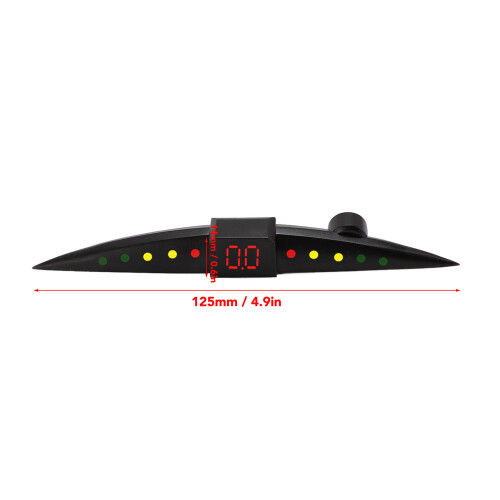 Car Reverse Radar System 4 Sensors LED Display Buzzer Beep Alarm Blue 1