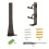 Universal Wall-Mounted Stand for PS5 / Sim/Pro Combined Controller & Headset Storage Iron Gaming Storage Rack Black 9