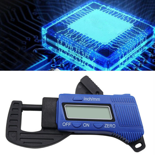 Digital Thickness Meter 0-12.7mm, 0.01mm Resolution, Lightweight 2